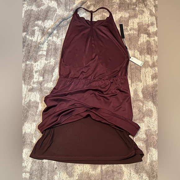 Aritzia Wilfred Free Ophelie T Back Halter Mini Dress Size Small - Picture 4 of 8